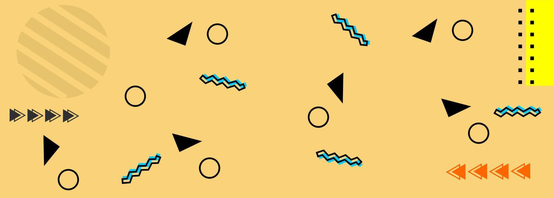 simple and cute background memphis abstract style. design for banners, posters and websites vector