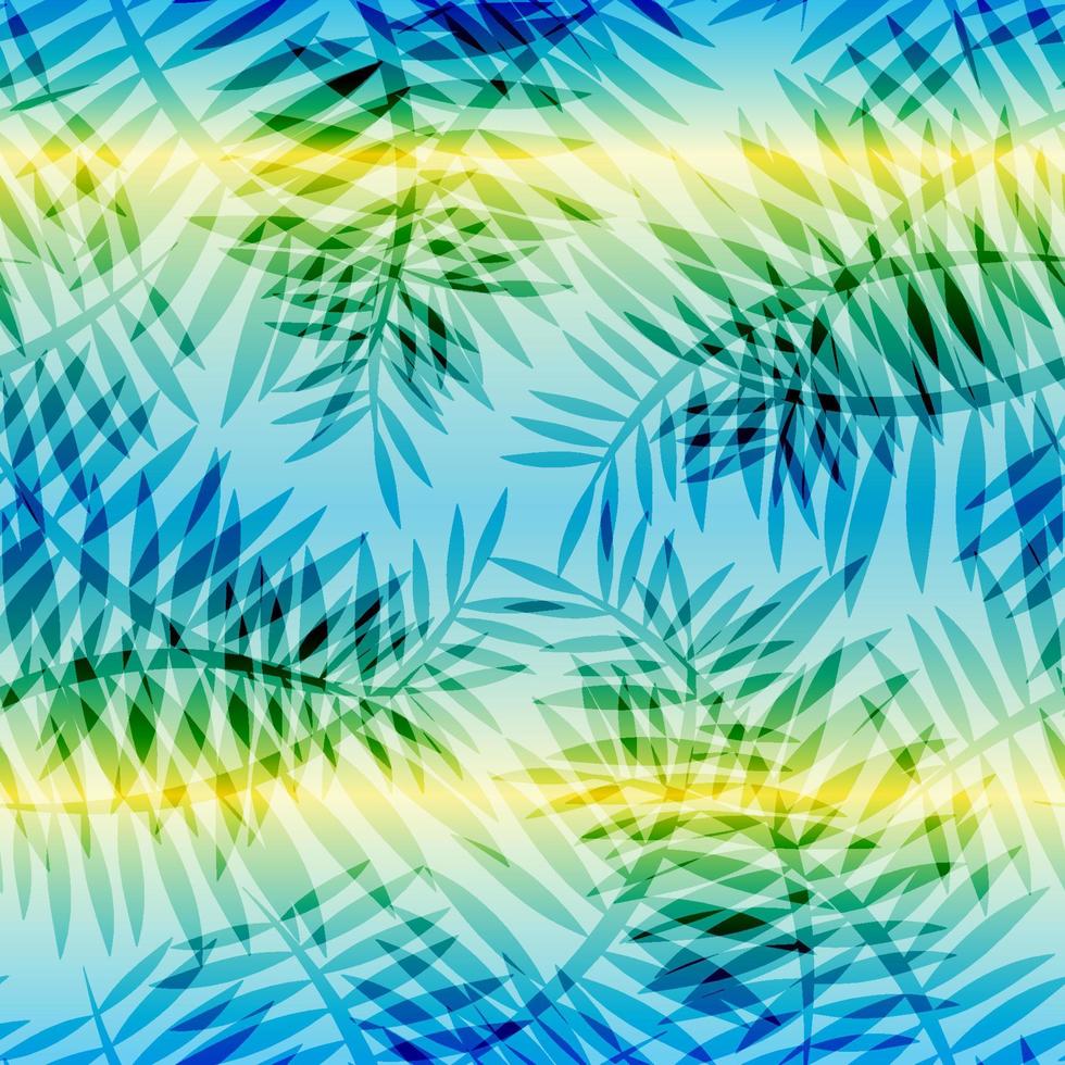 ilustración vectorial de hojas y flores tropicales de monstera. estampado de verano. bandera vectorial diseño de arte de línea de tinta. patrón sin costuras vector