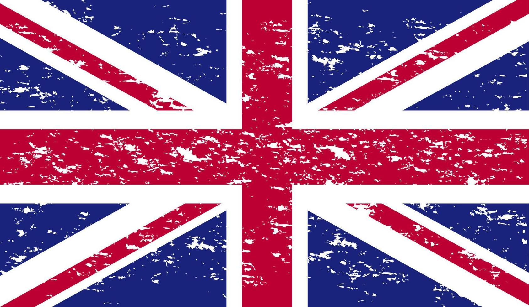 Grunge UK flag.Vector British flag. UK flag in grungy style.Vector Union Jack grunge flag. vector