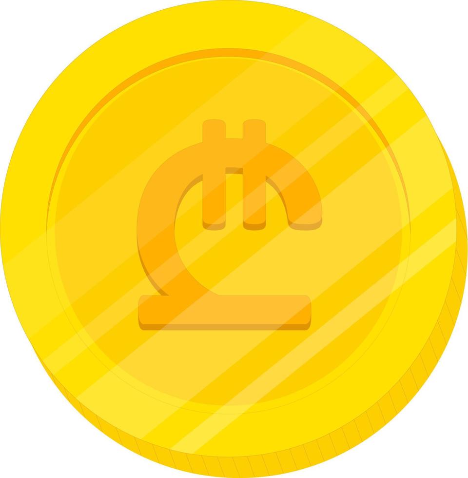 Georgian lari icon vector