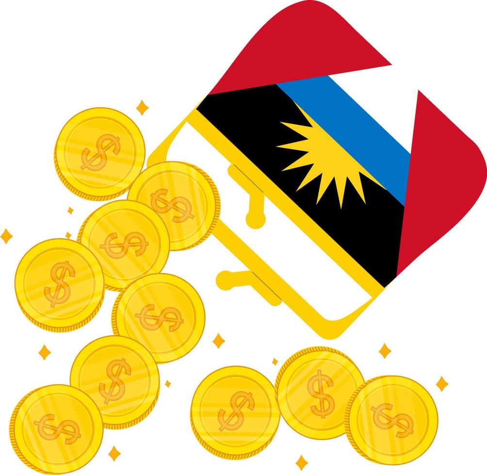 Flag of Antigua and Barbuda vector