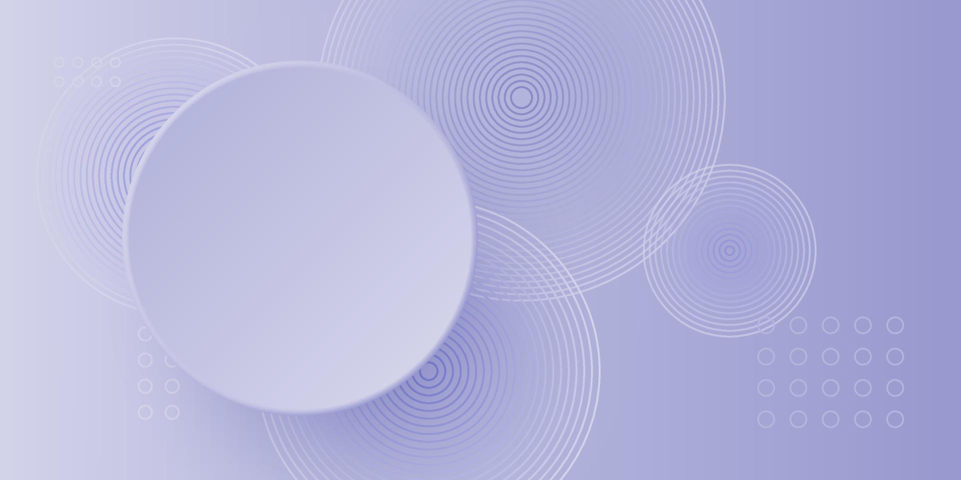 Abstract geometric background with purple very peri gradient circle background vector