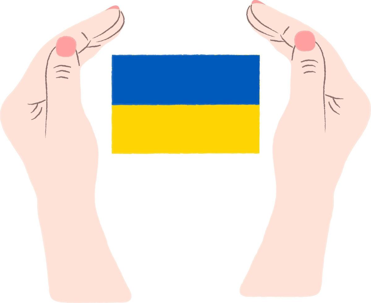 flag of Ukrainian vector