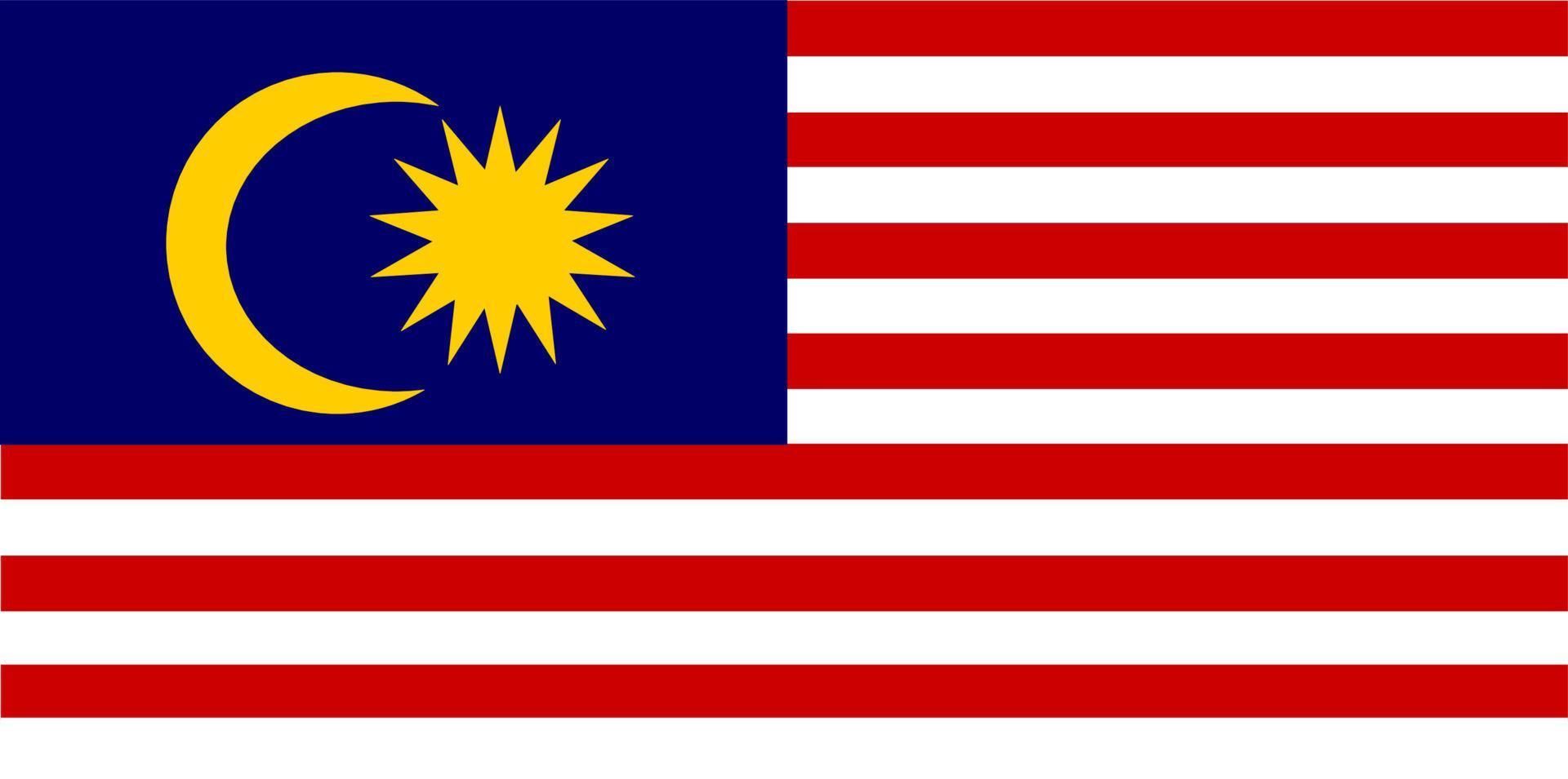 Flag Of Malaysian vector