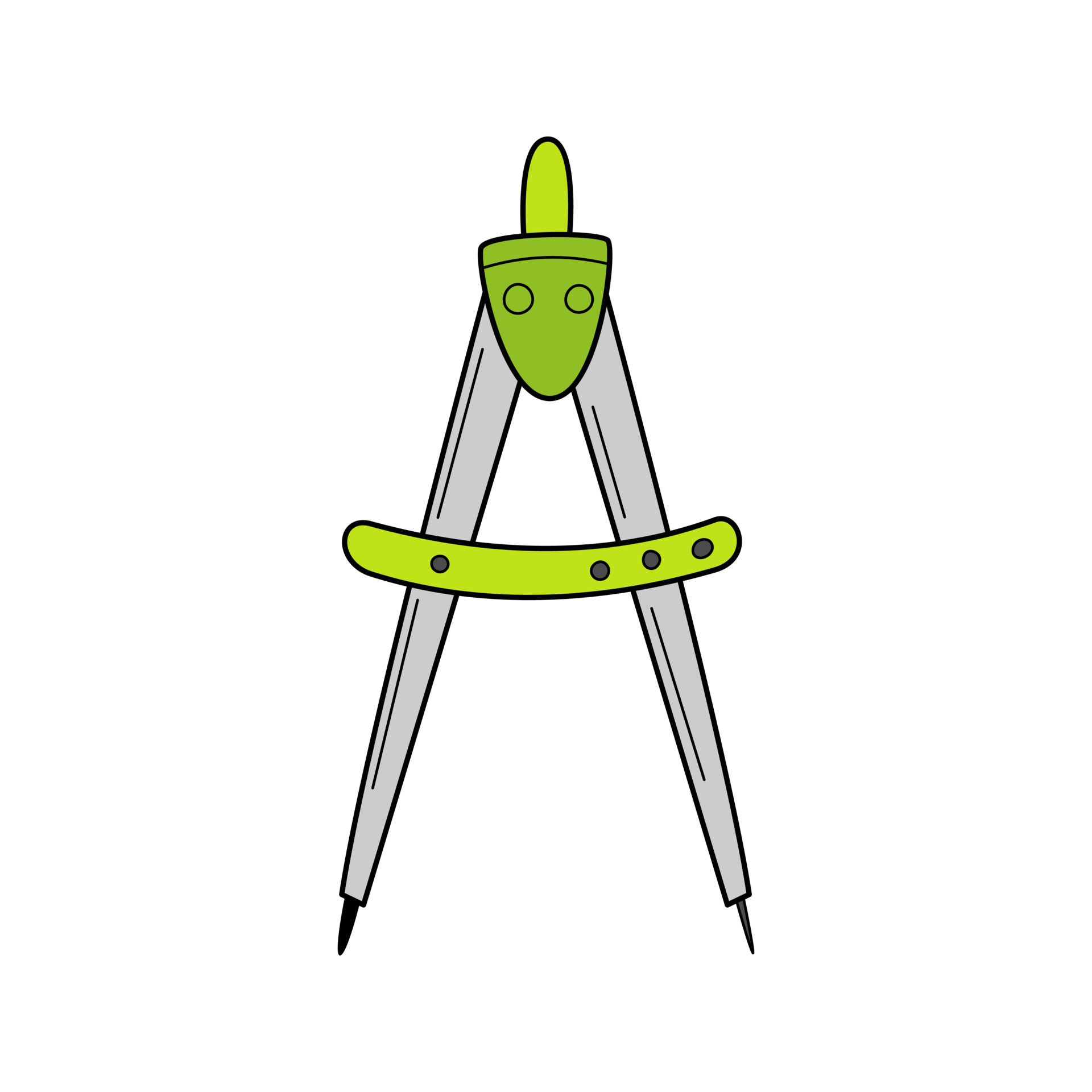 Compass for new arrivals drawing circles