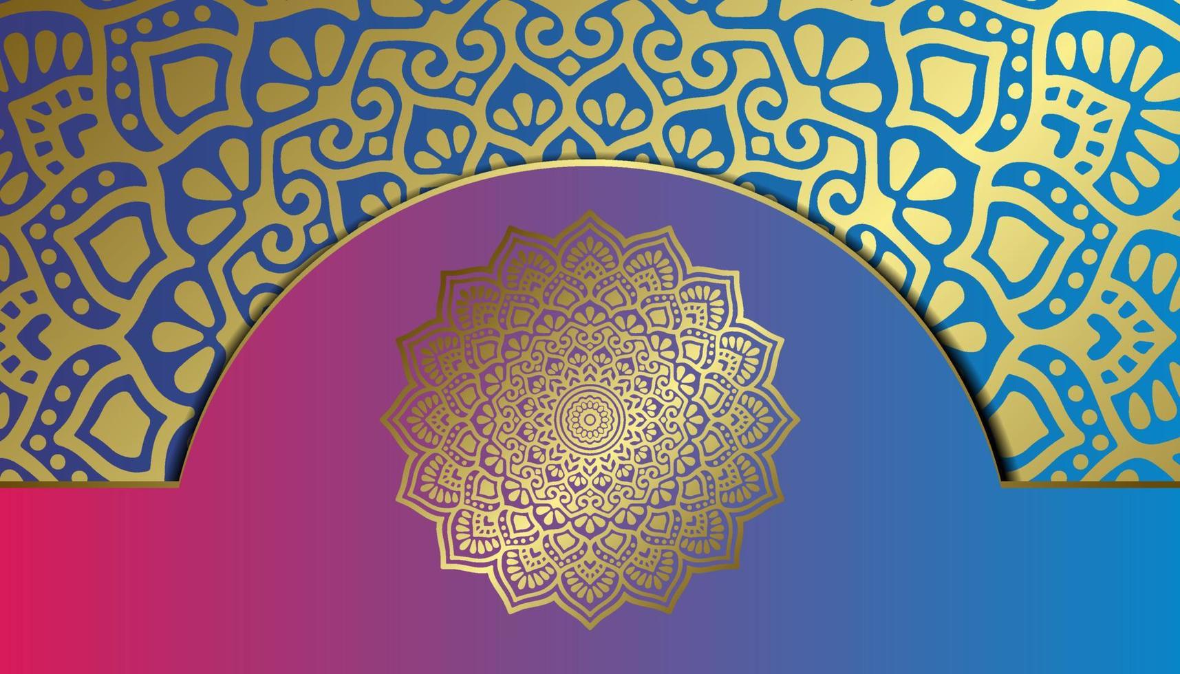 Mandala ornate background for marketing agency vector
