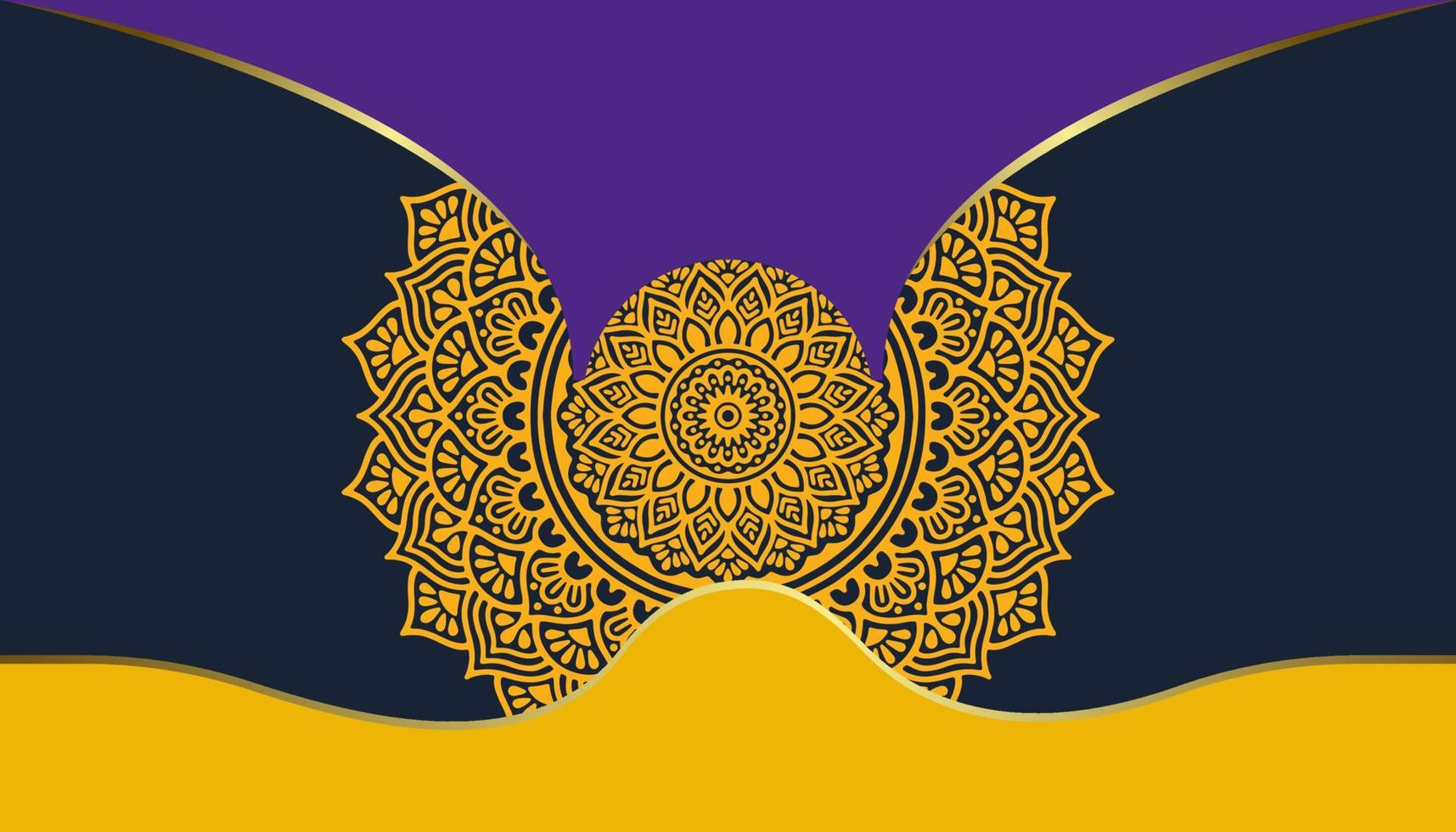 Mandala ornate background for marketing agency vector