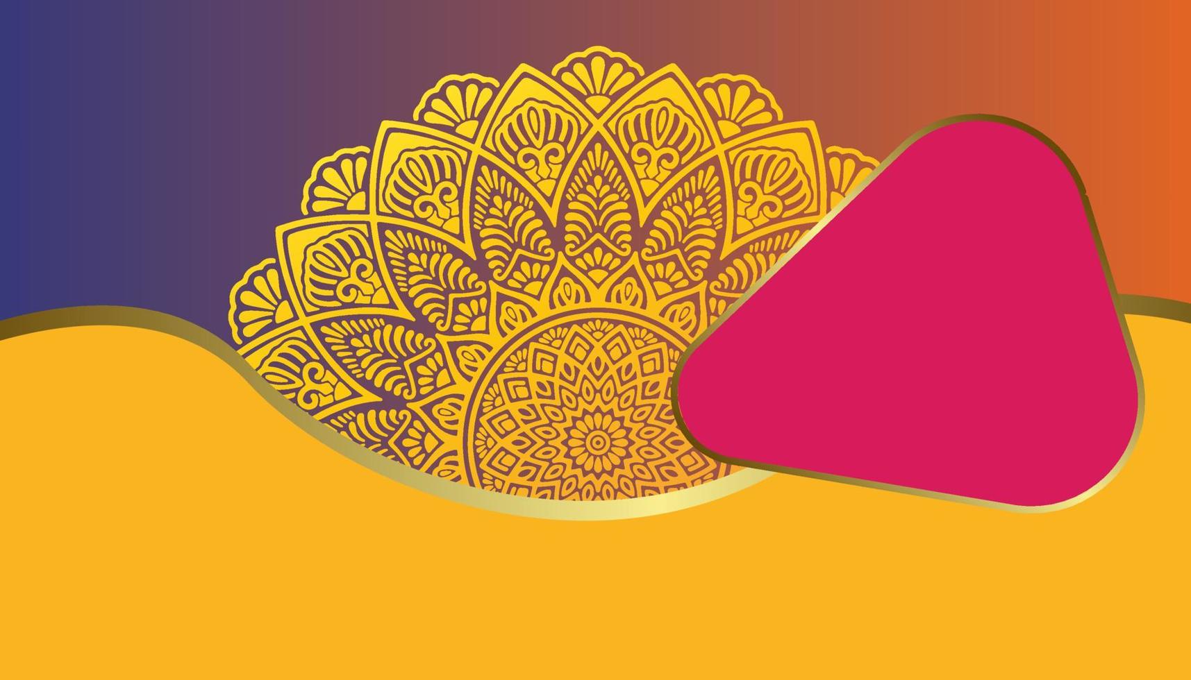 Mandala ornate background for marketing agency vector