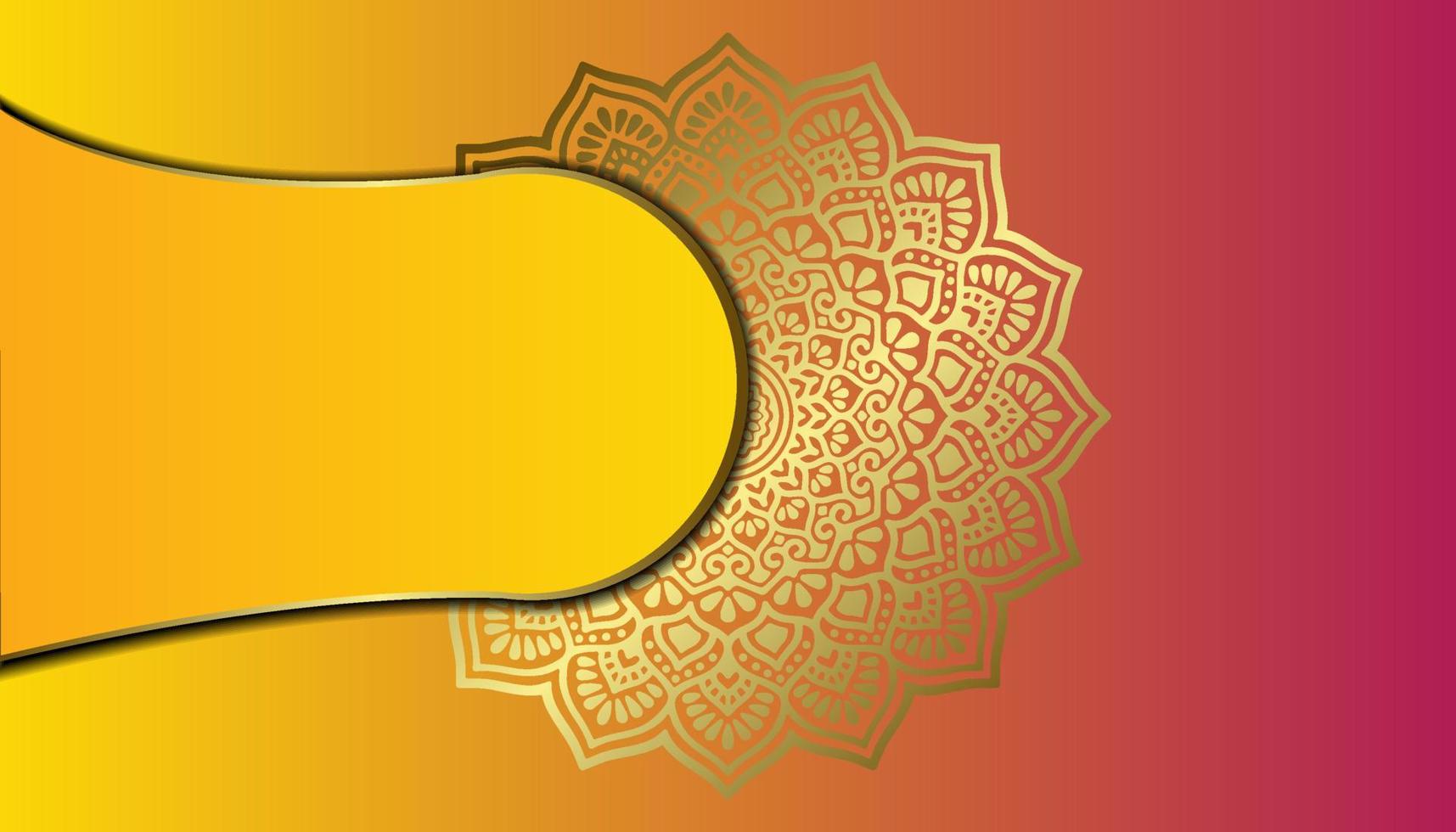 Mandala ornate background for marketing agency vector
