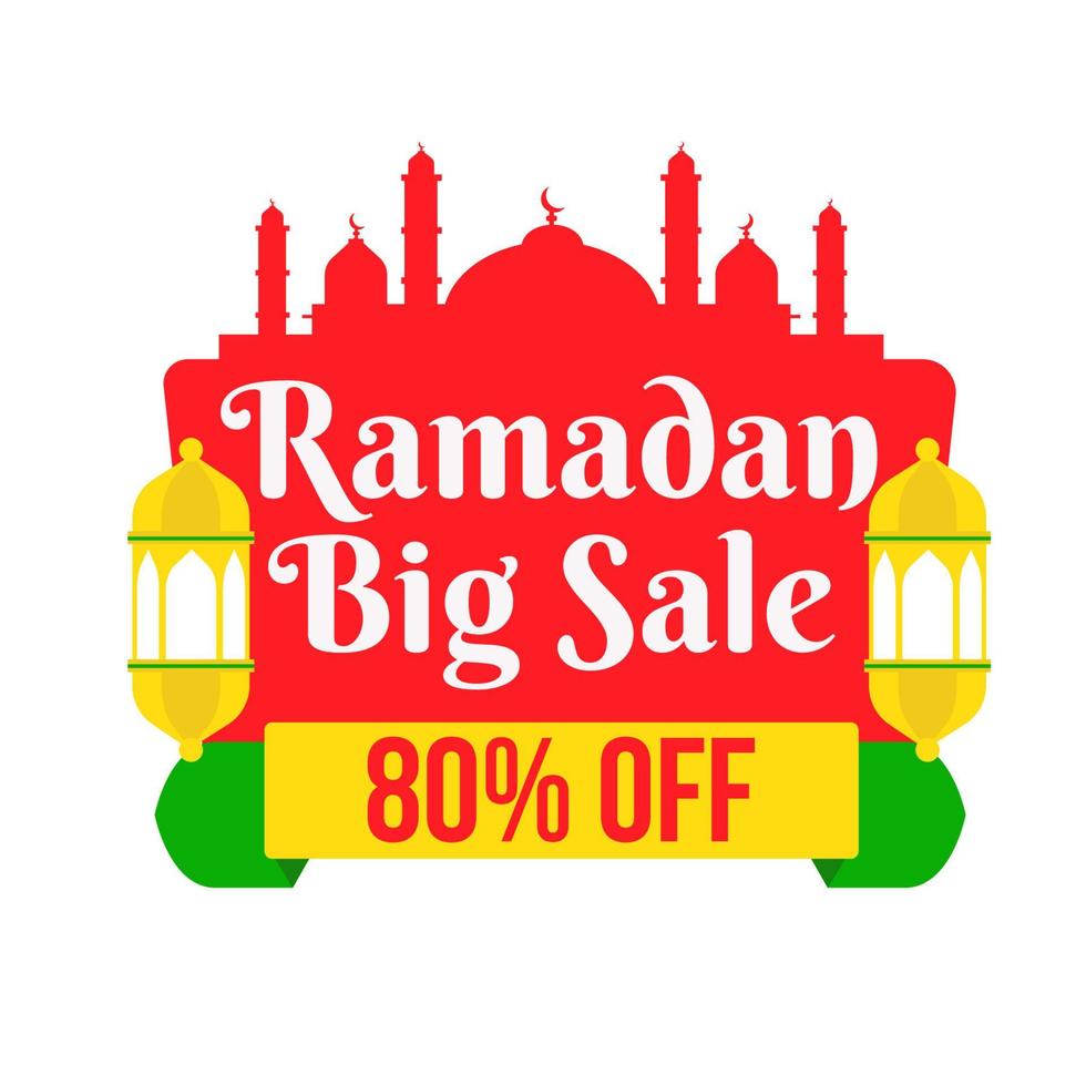 Ramadan Big Sale vector