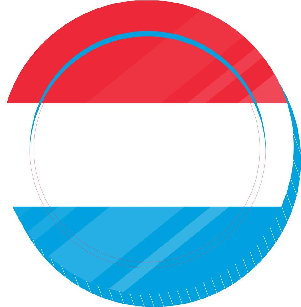 Flag Of Luxembourg vector