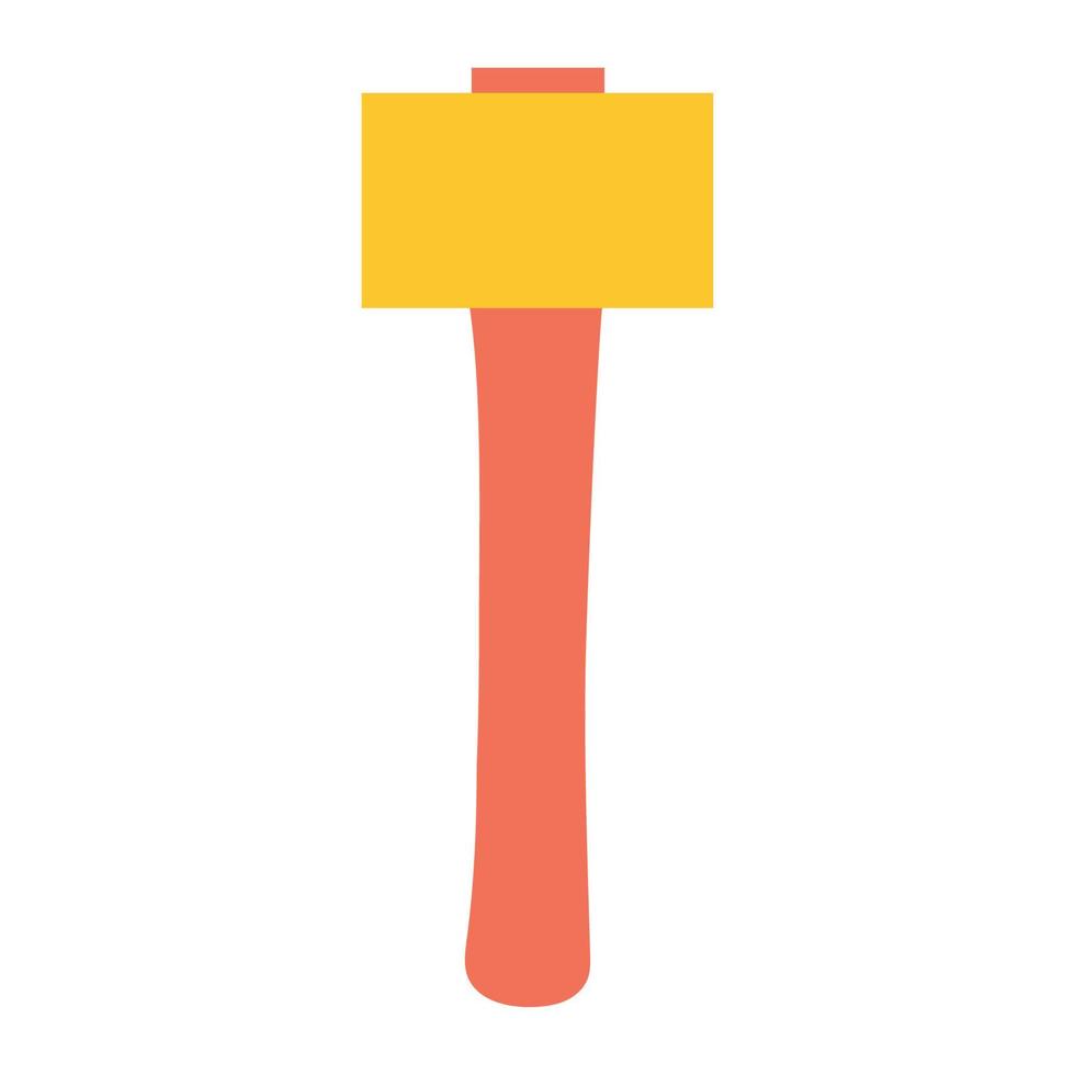 Sledge hammer for repair and construction on an isolated background. Construction or renovation. Element for design icon or logo. vector