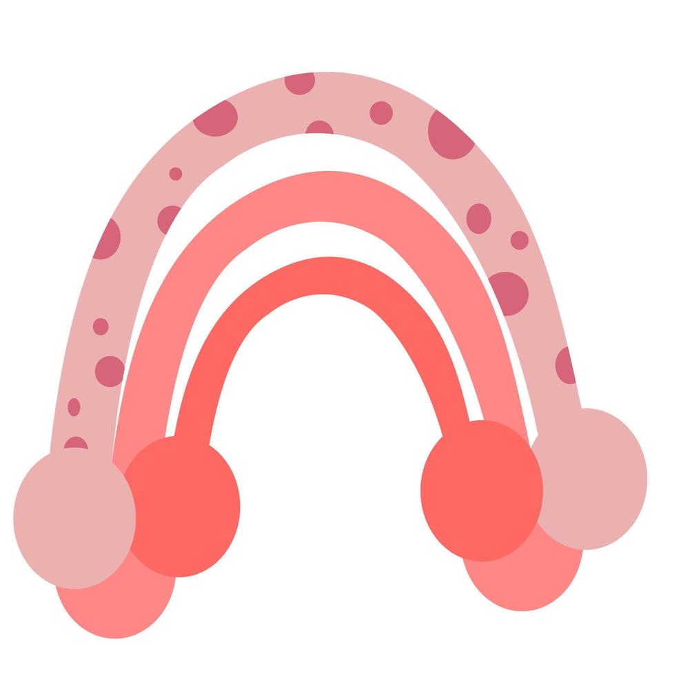 Sweet rainbow element for love vector