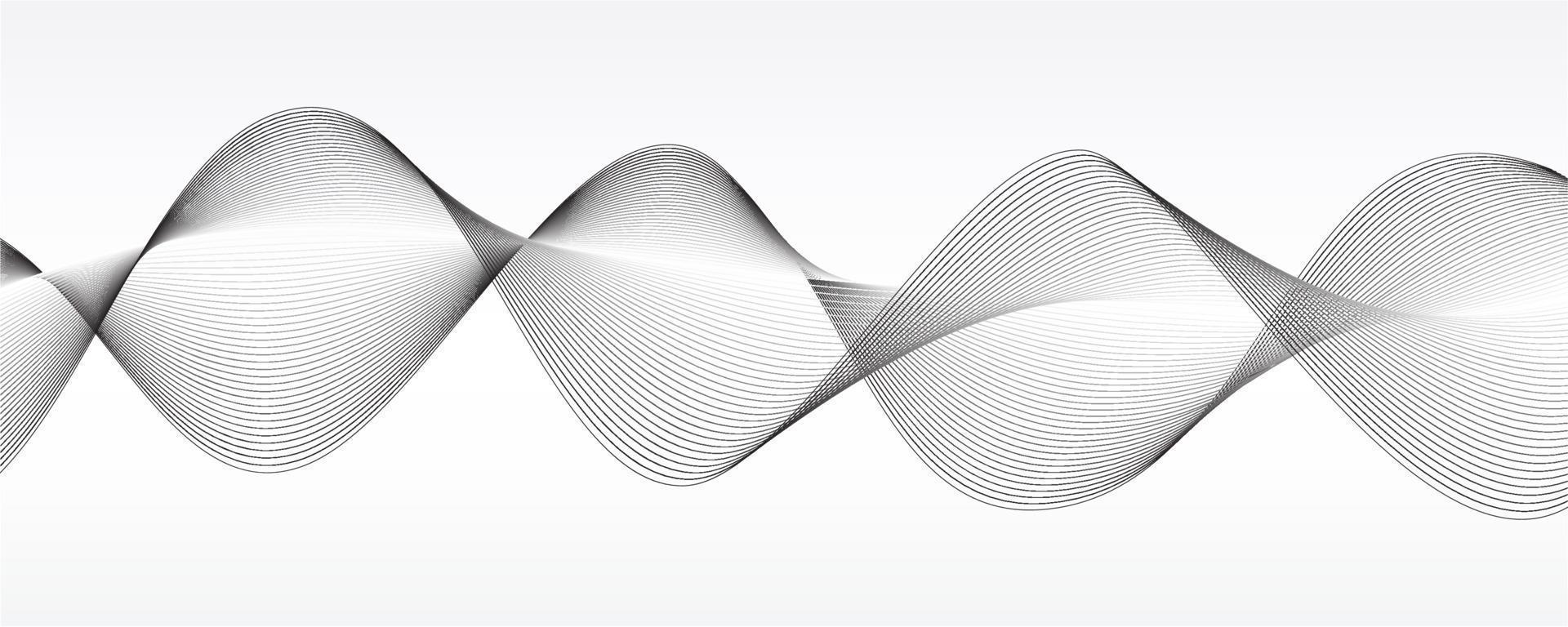 White background with wavy lines vector