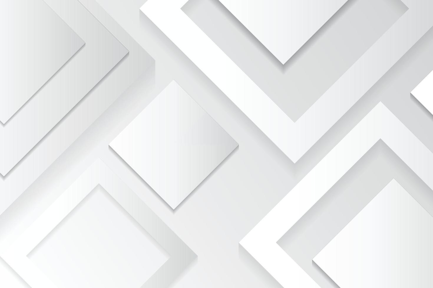 White abstract background on 3d design vector