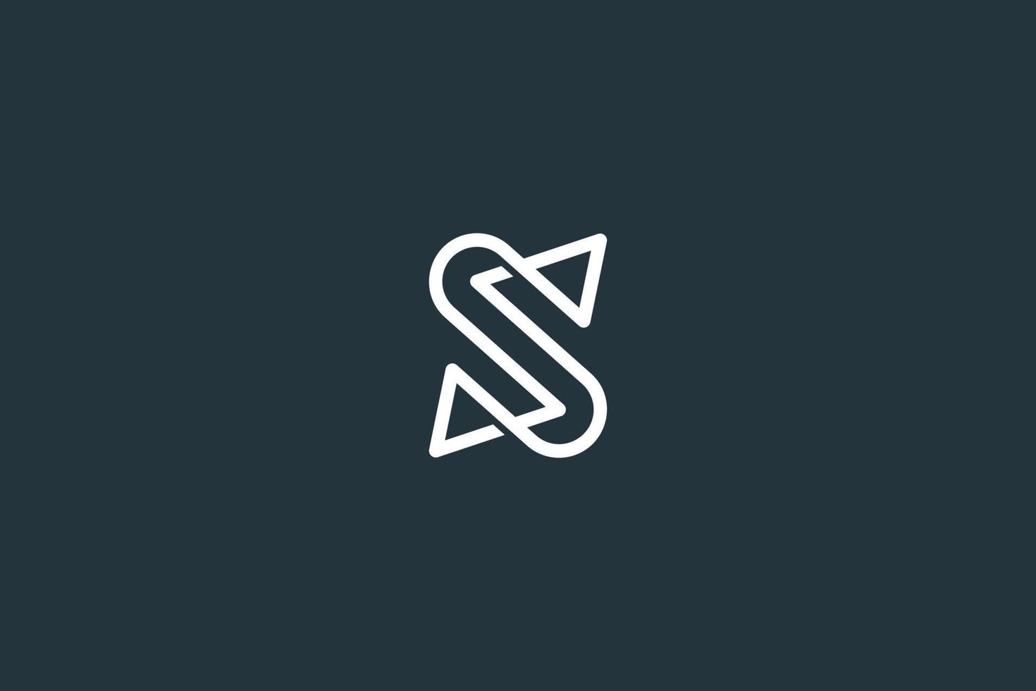 Minimal Letter S Logo Design Vector Template