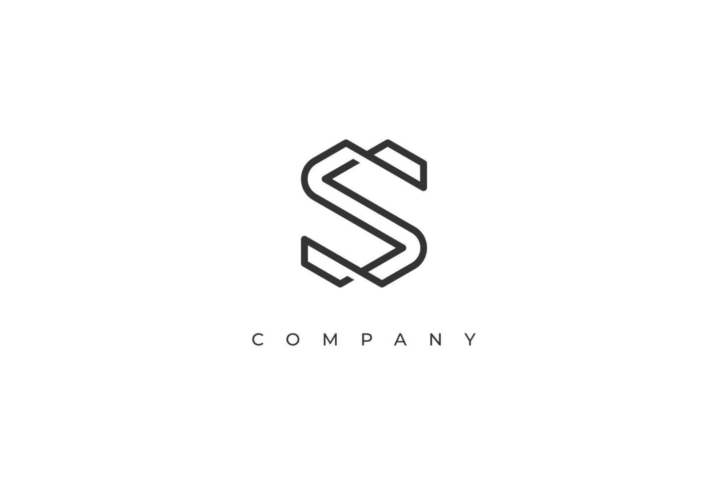 Letter S Minimal Logo Design Vector