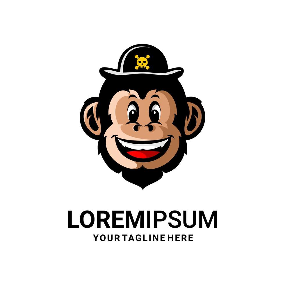 MONKEY SMILE LOGO VECTOR