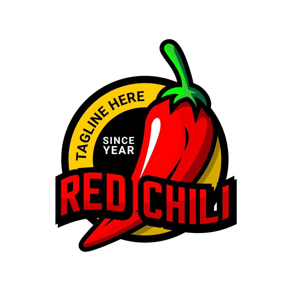 logo de chile rojo vector