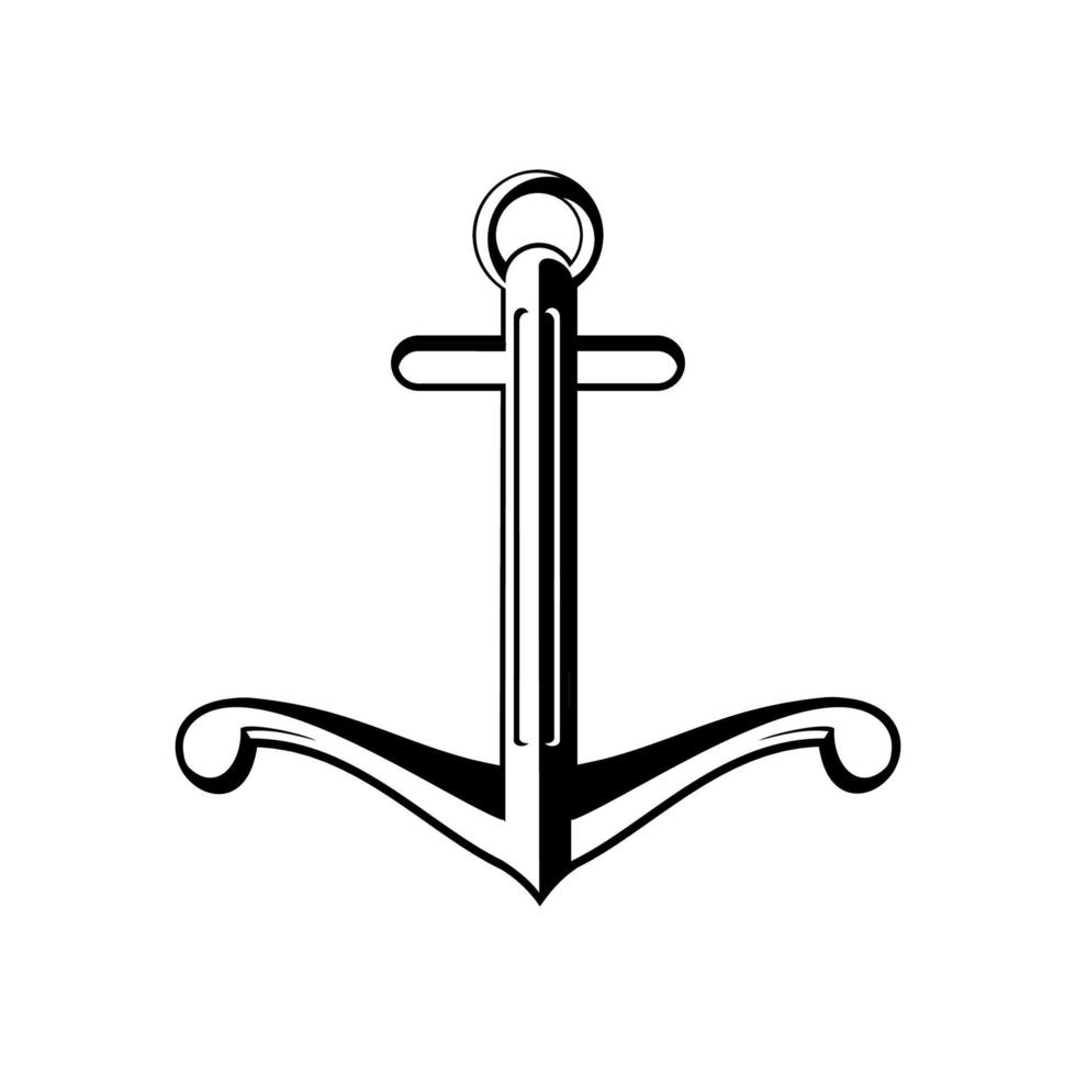 ANCHOR VECTOR ON WHITE BACKGROUND