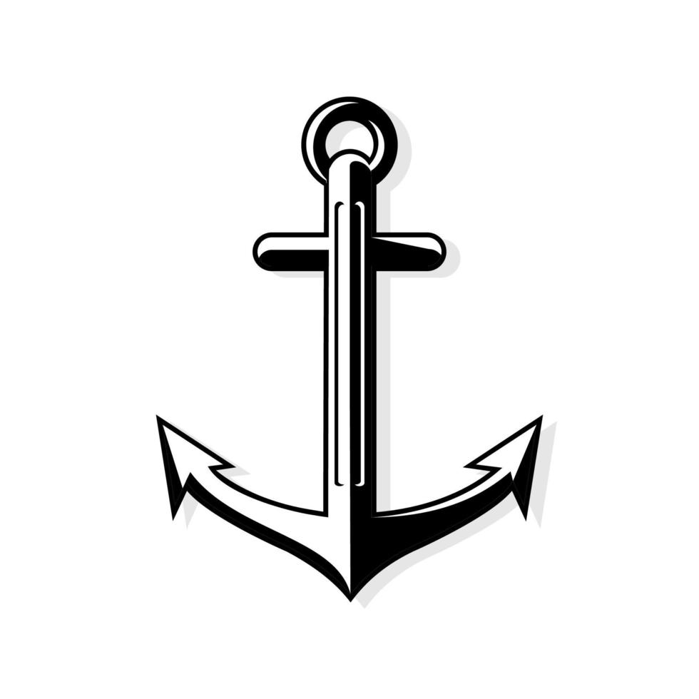 BLACK ANCHOR  VECTOR