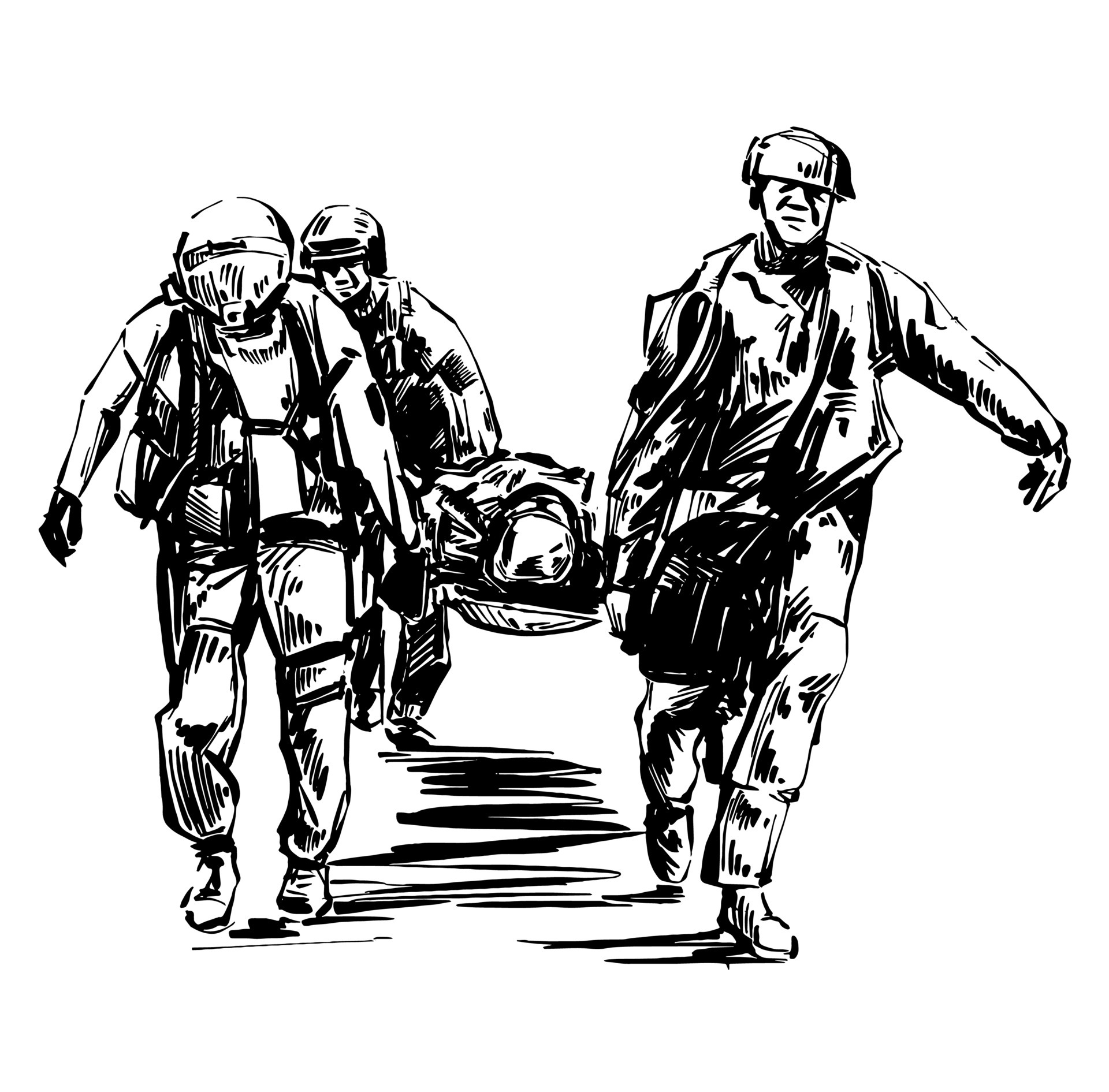 The soldier wounded at battlefield 7079947 Vector Art at Vecteezy