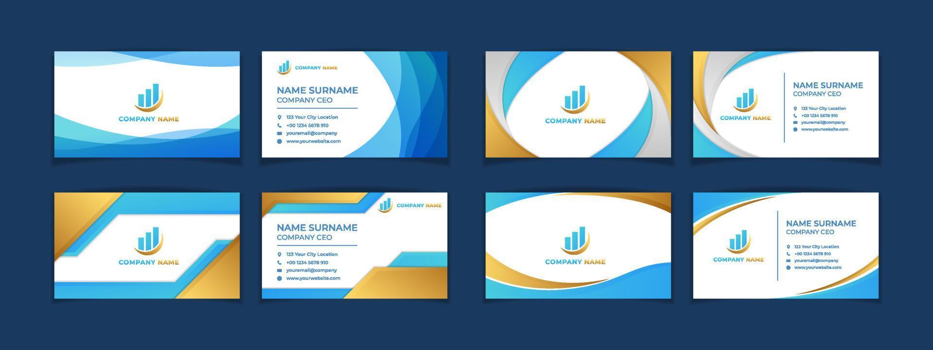 Business Card Template Set vector