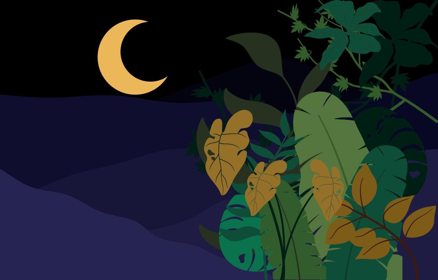 Earth day background in the night vector