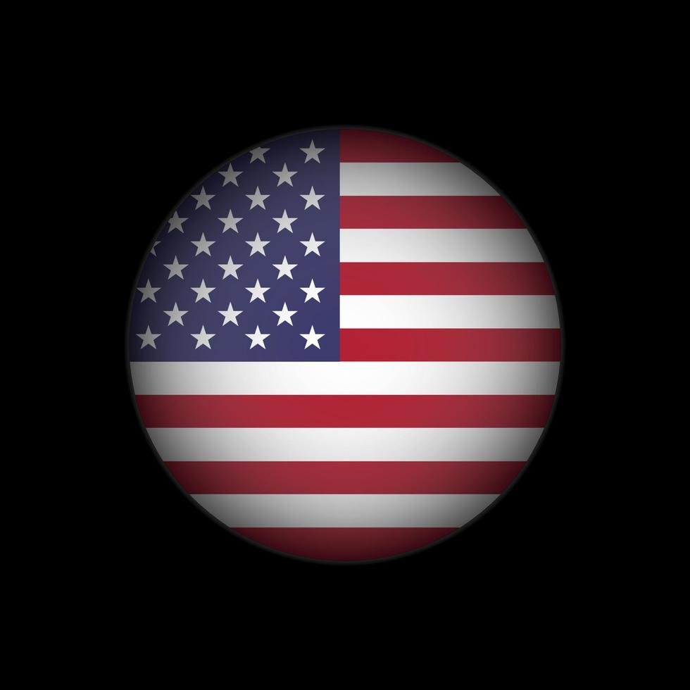 Country USA. USA flag. Vector illustration.