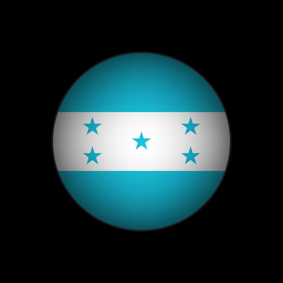 país hondureño. bandera hondureña ilustración vectorial vector