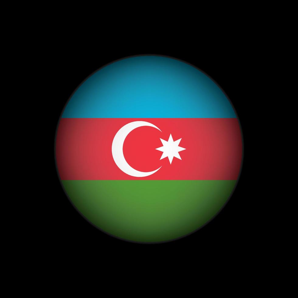 Country Azerbaijan. Azerbaijan flag. Vector illustration.