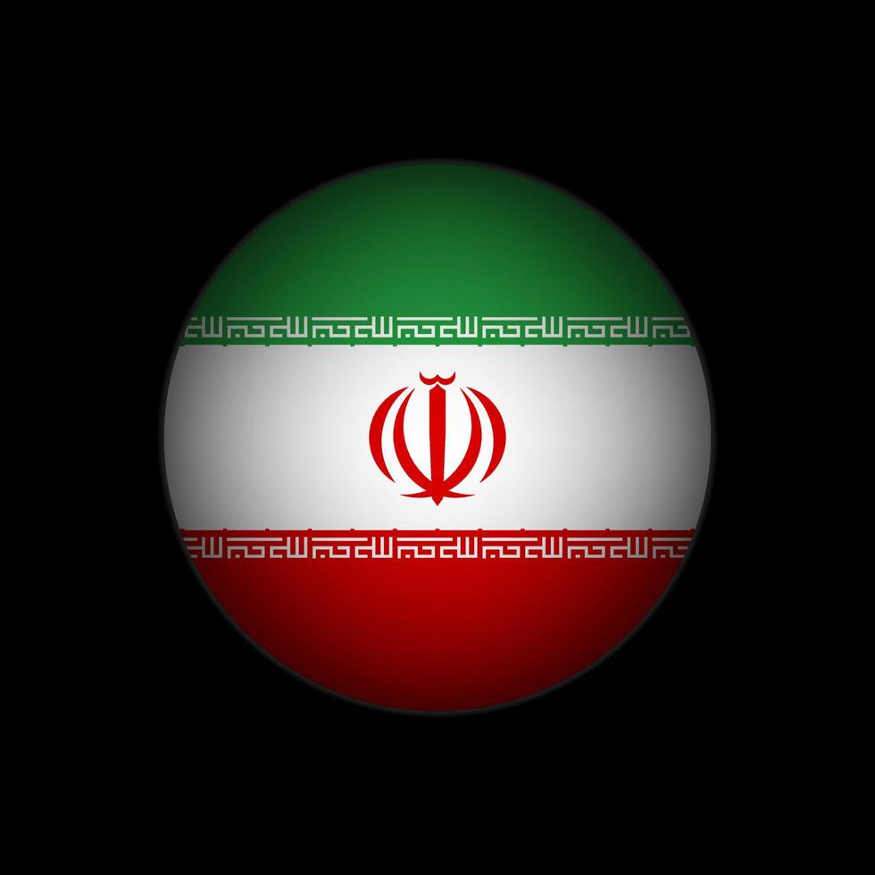 Country Iran. Iran flag. Vector illustration.
