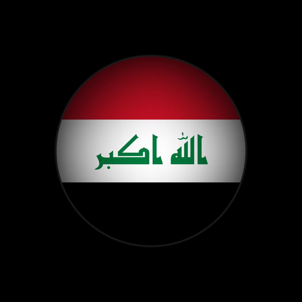 Country Iraq. Iraq flag. Vector illustration.