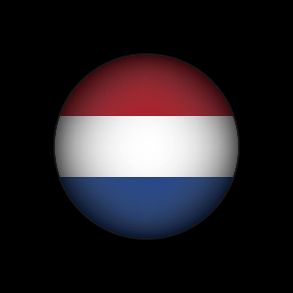 Country Caribbean Netherlands. Caribbean Netherlands flag. Vector illustration.