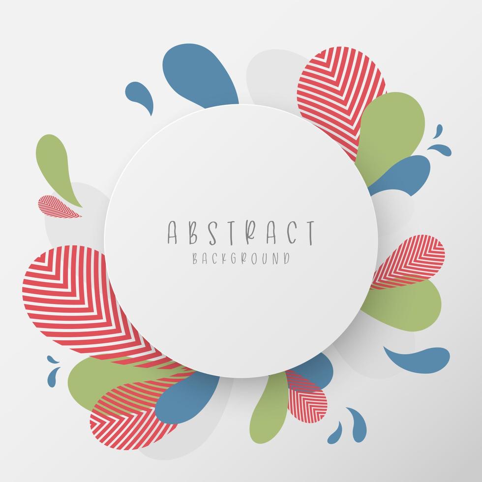 Abstract eco liquid shape pattern design template. vector