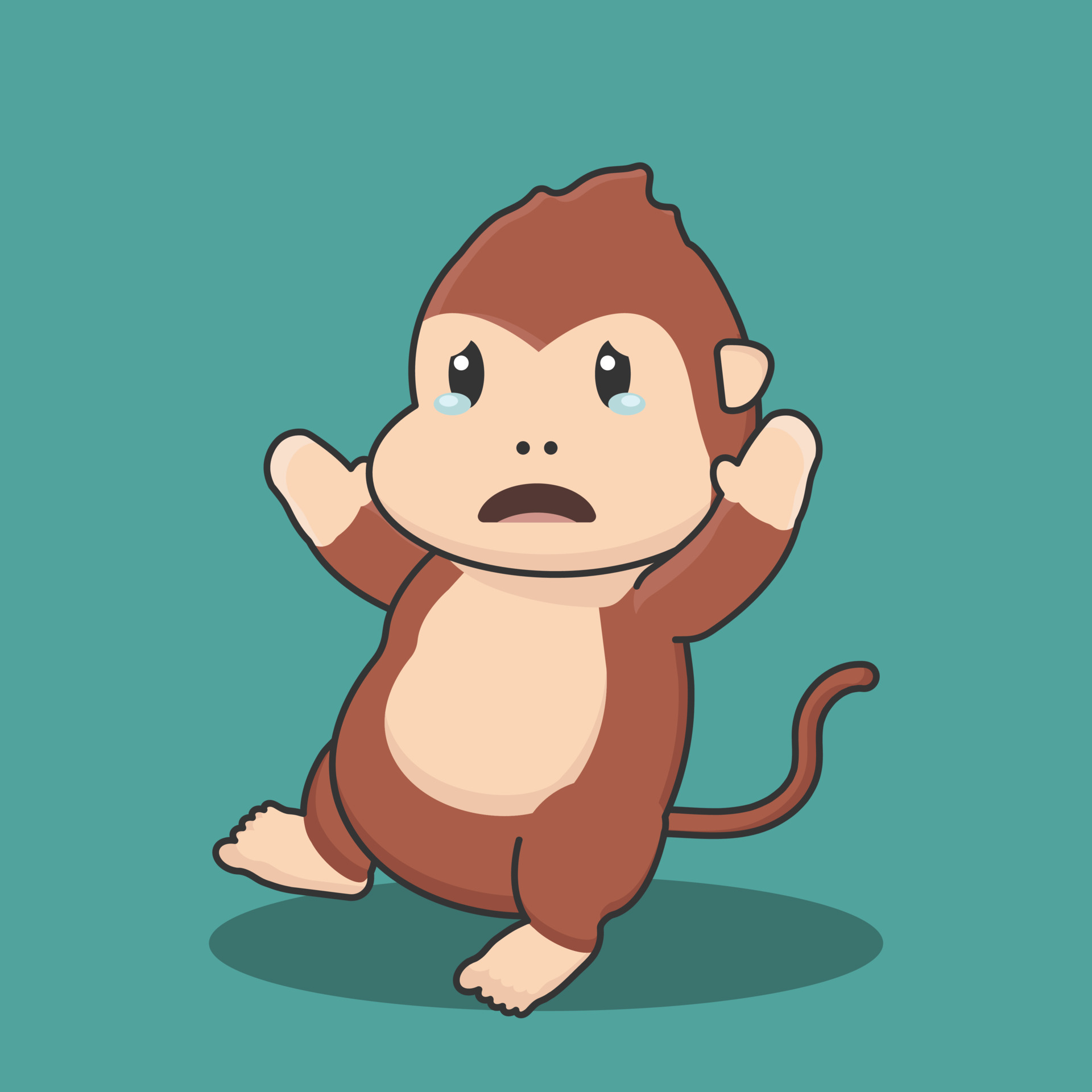 monkey orangutan gorilla baboon kong gorilla zodiac cartoon background