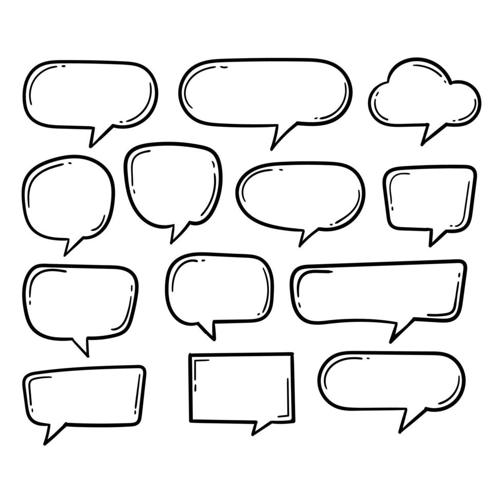 Set of speech bubbles Premium Vector