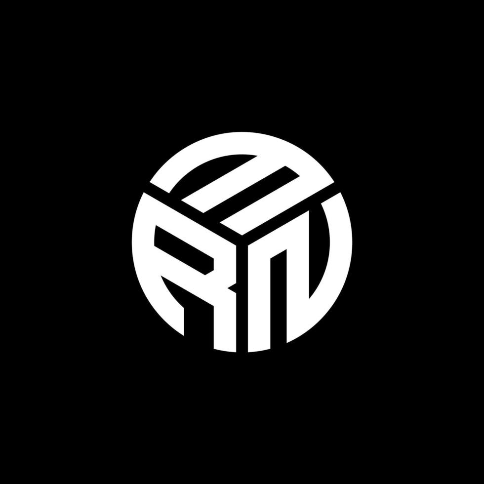 MRN letter logo design on black background. MRN creative initials letter logo concept. MRN letter design. vector