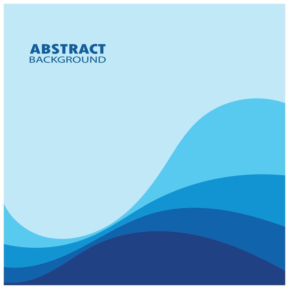 Abstract Water wave design background vector