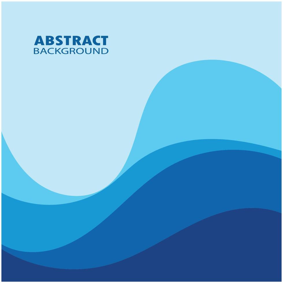 Abstract Water wave design background vector
