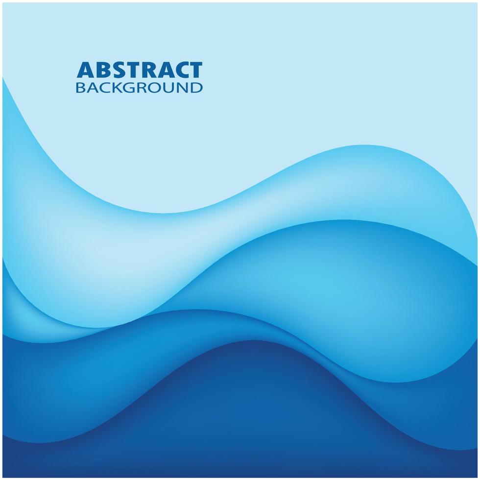 Abstract Water wave design background vector