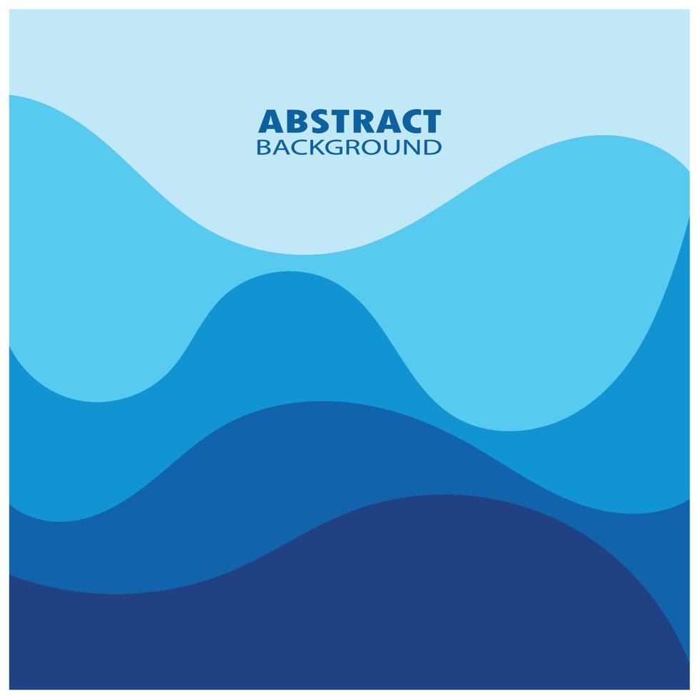 Abstract Water wave design background vector