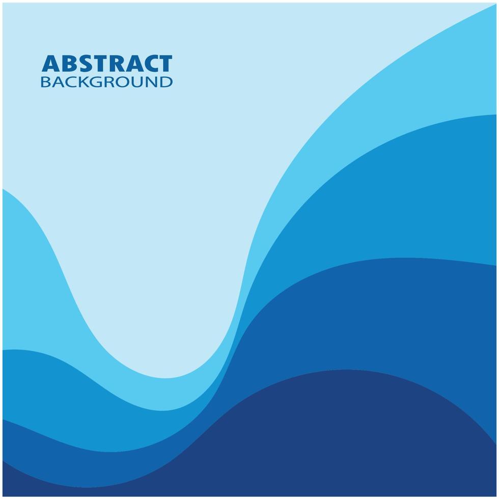 Abstract Water wave design background vector