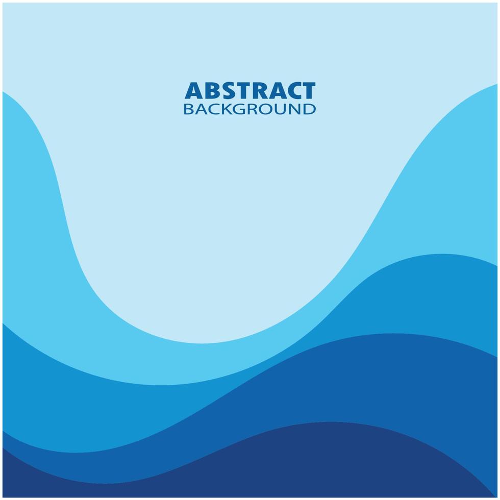 Abstract Water wave design background vector