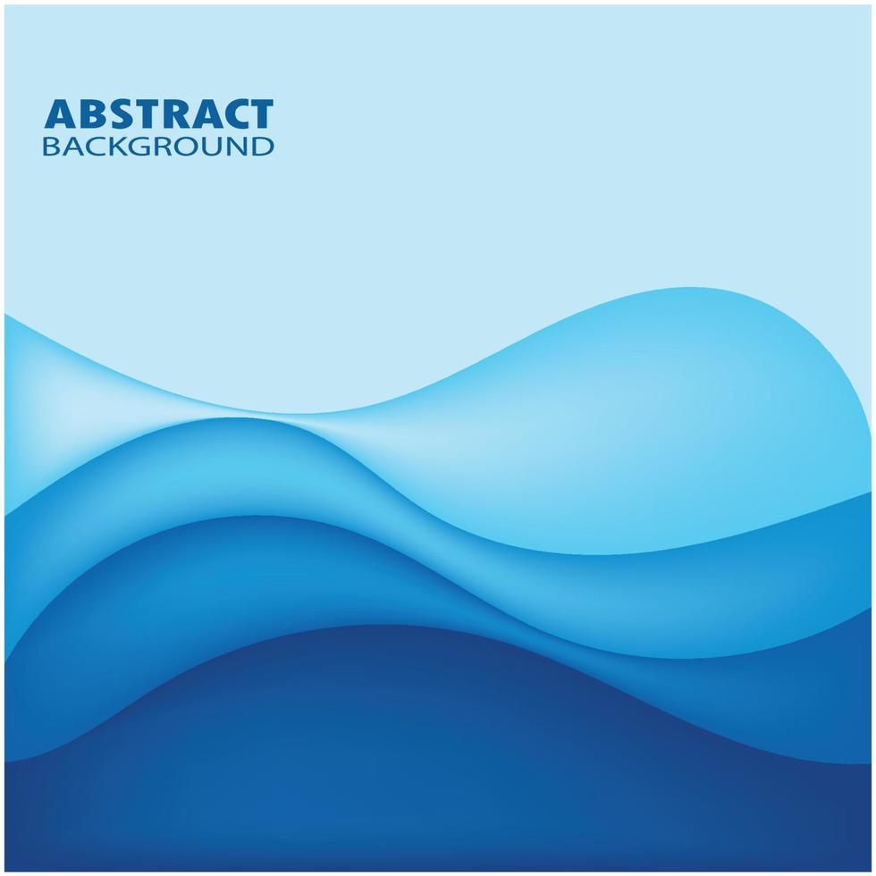 Abstract Water wave design background vector