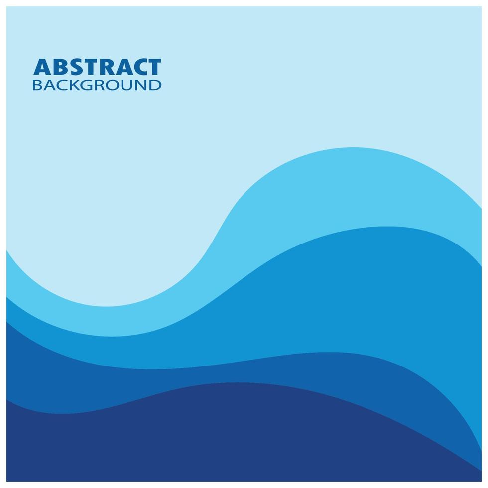 Abstract Water wave design background vector