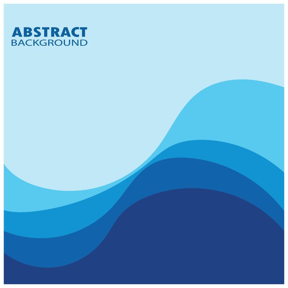 Abstract Water wave design background vector