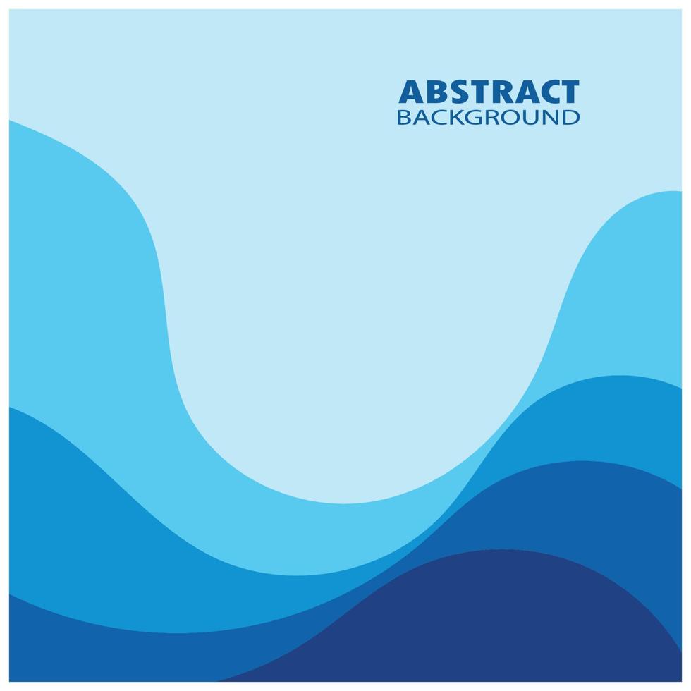 Abstract Water wave design background vector