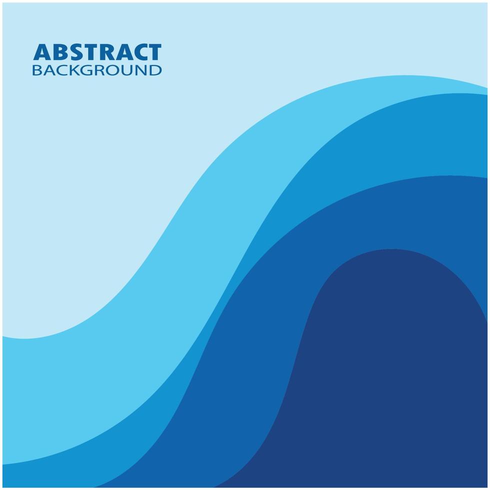 Abstract Water wave design background vector
