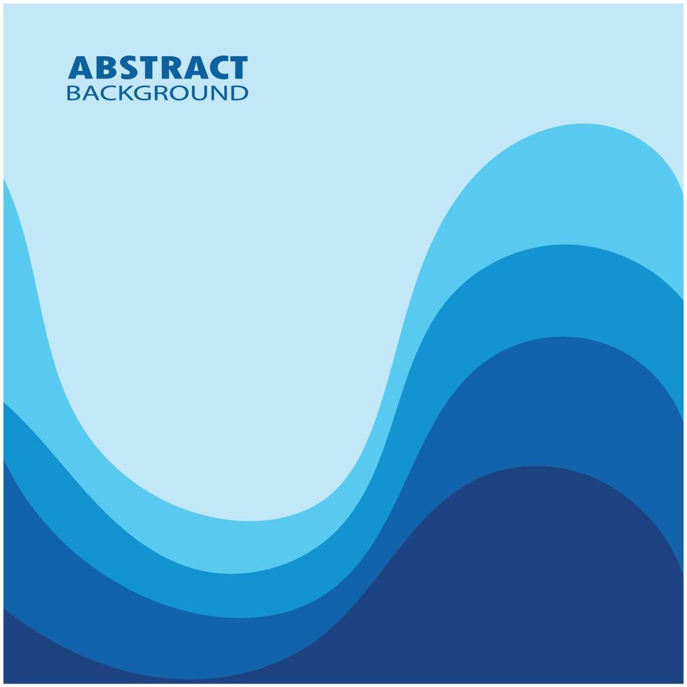 Abstract Water wave design background vector